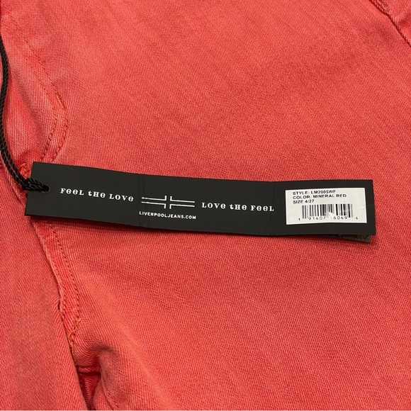 NEW LIVERPOOL JEANS COMPANY MINERAL RED PENNY ANKLE SKINNY SZ 4/27  LM2005WF NWT - Picture 11 of 13